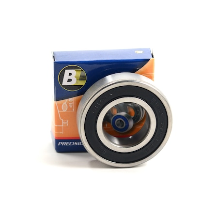 Deep Groove Ball Bearing, 2 Rubber Seals, 140mm Bore Dia., 210mm Outside Dia., 33mm Width